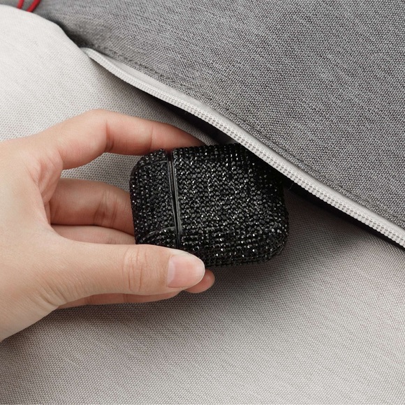 Black Rhinestone Airpods Case - Picture 7 of 7